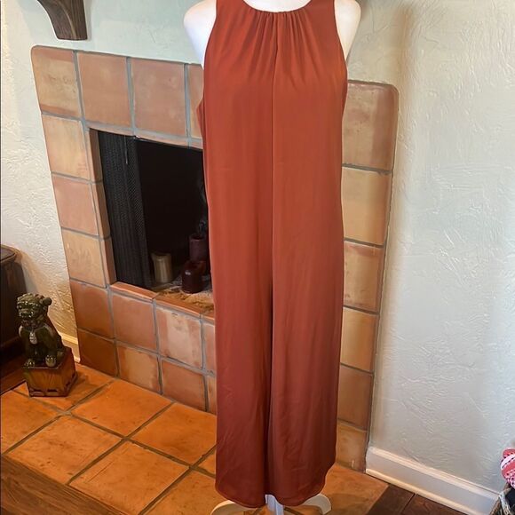 Banana Republic Factory OPEN-BACK JUMPSUIT, Rustic Orange, size XL - Picture 1 of 8